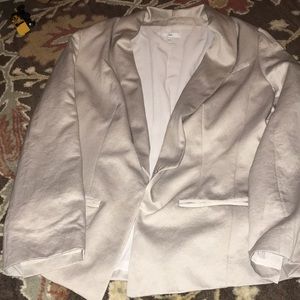 Tan Silk like blazer
